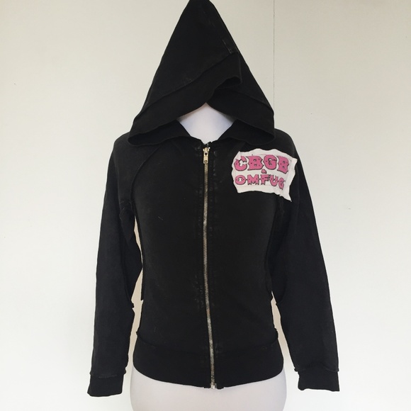 CB GB OMFUG HOODIE BLACK HOODED SWEATER